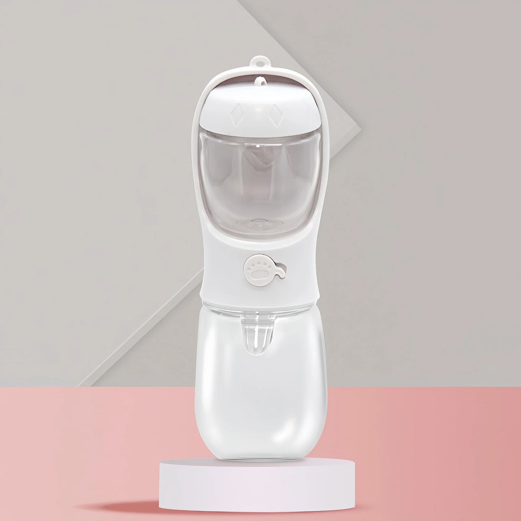 Portable Water Bottle with Food and Water Container for Pets