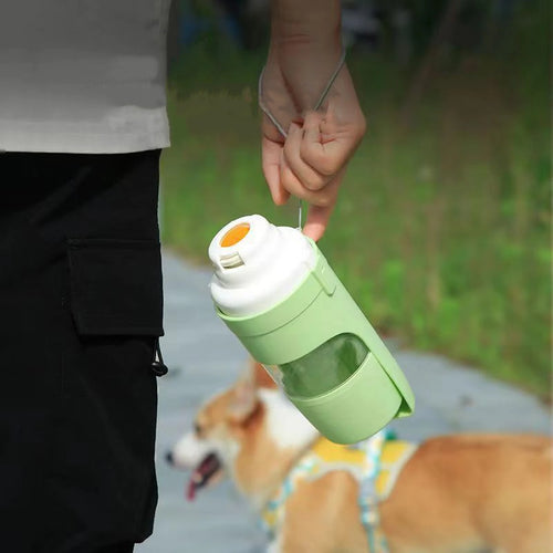 2 in 1 Storage Food and Water Container for Puppy Pets.