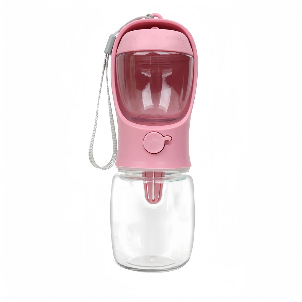 Portable Water Bottle with Food and Water Container for Pets