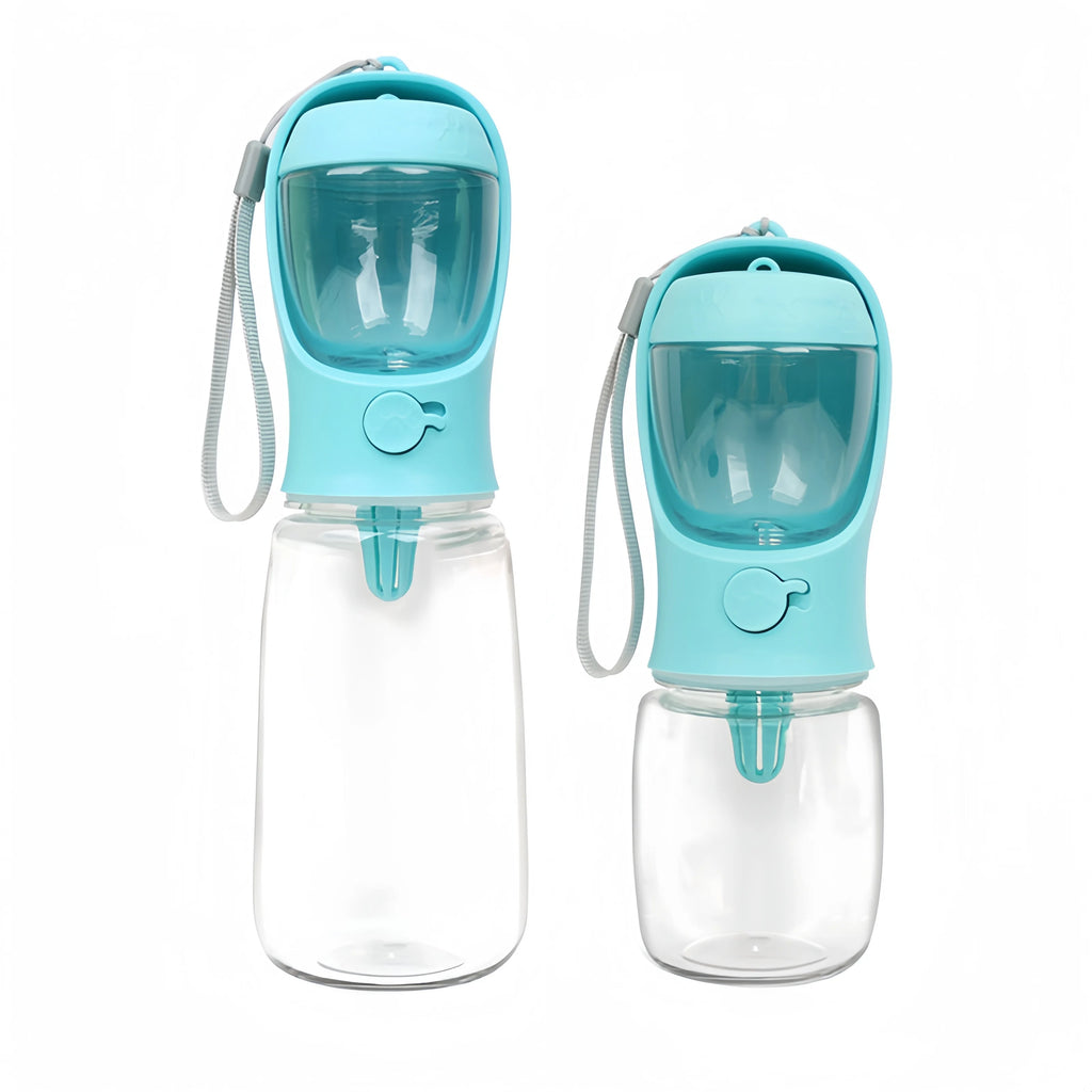Portable Water Bottle with Food and Water Container for Pets