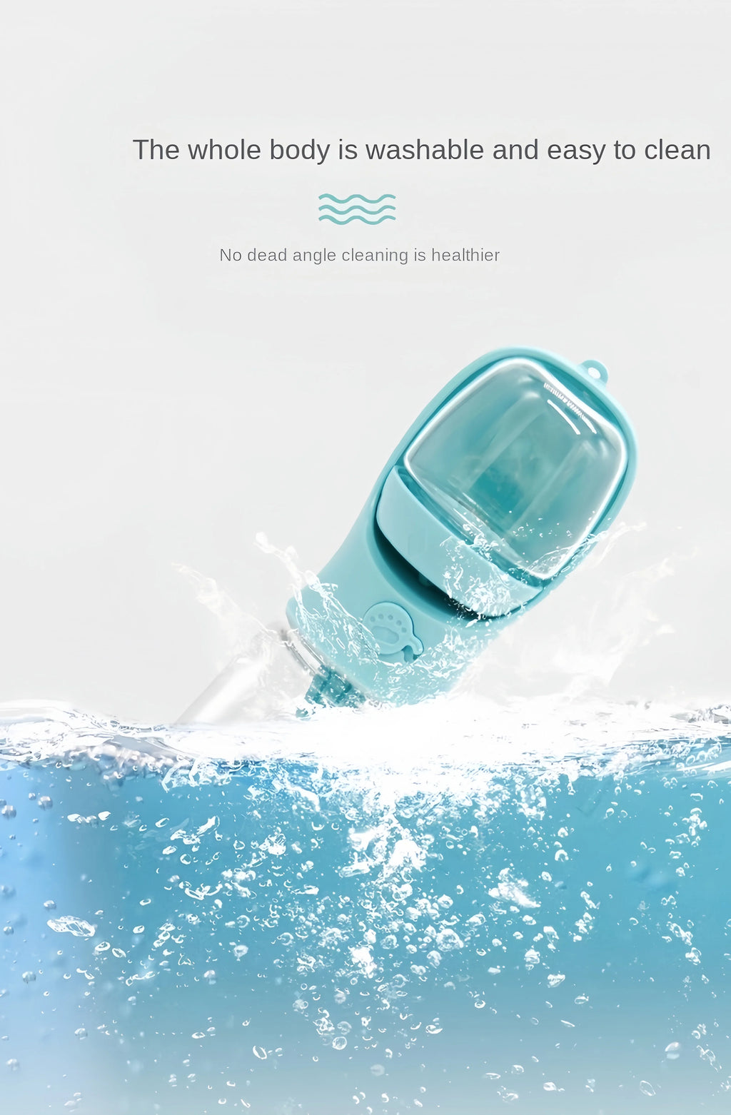 Portable Water Bottle with Food and Water Container for Pets